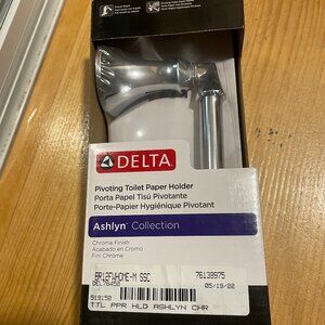 NIB Delta Pivoting Toilet Paper Holder -Chrome - Ashlyn